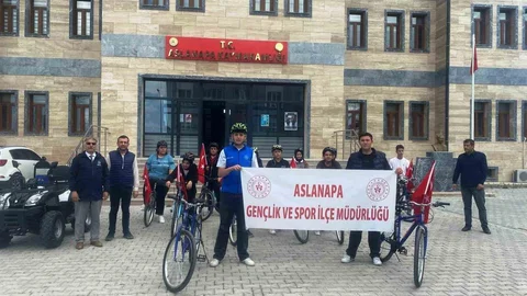 Aslanapa'da Bisiklet Turu Etkinliği Yapıldı