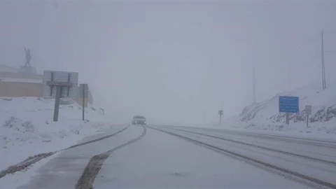 Bayburt'ta Mayıs'ta Kar Yağışı