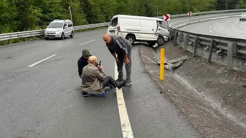 Zonguldak'ta Yağmurlu Hava Kazaya Neden Oldu