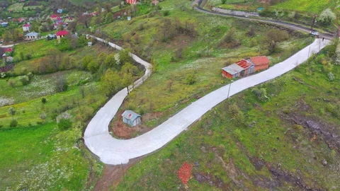 Ordu'da Beton Yol Çalışmaları Sürüyor