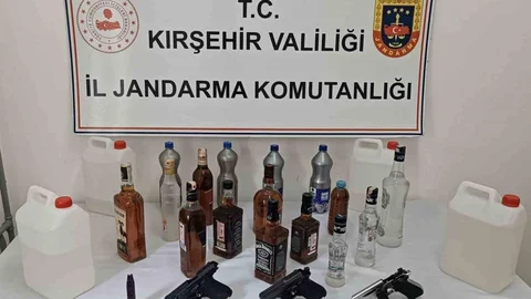 Kırşehir'de Kaçak Alkol Operasyonu