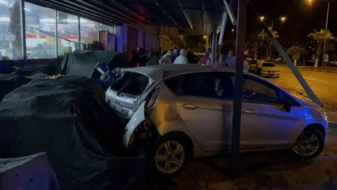 Osmaniye'de Kontrolden Çıkan Araç