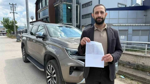 Bursa'da Araç İçin İcra Şoku