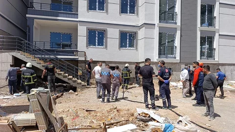 Adıyaman'da Doğalgaz Yangını