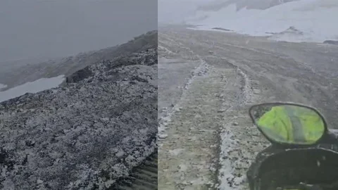 Hakkari'de Mayıs'ta Kar ve Fırtına