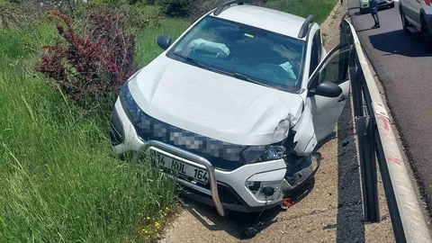 Bolu'da Otoyolda Kaza Meydana Geldi