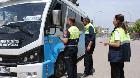 Şanlıurfa’da Toplu Taşıma Denetimi Yapıldı