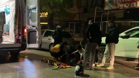 Motosiklet Kontrolden Çıktı, Sürücü Yaralandı