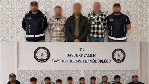 Bayburt’ta Düzensiz Göçmen Operasyonu