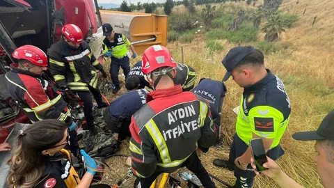 Aydın'da Tır Kazası Sonucu 1 Kişi Hayatını Kaybetti