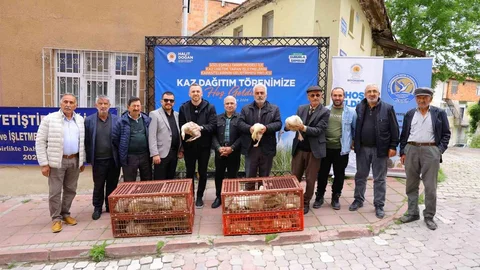 Samsun'da Kaz Palazı Desteği Verildi