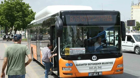 Gaziantep'te Ücretsiz Toplu Taşıma Duyurusu
