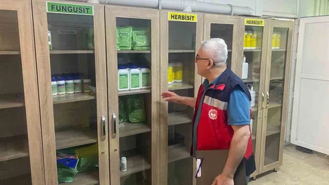 Gediz'de Bitki Koruma Ürünleri Denetimi