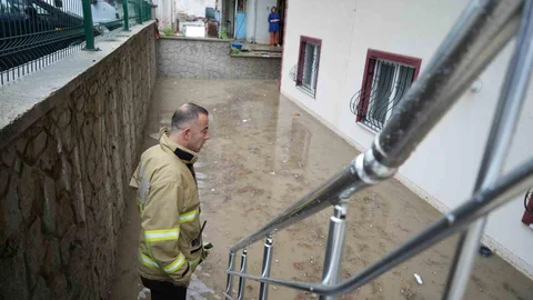 Kırıkkale'de Sağanak Yağış Etkili Oldu
