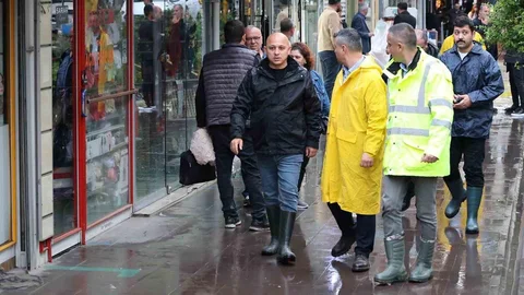 Kırıkkale'de Su Taşkınlarına Müdahale Ediliyor