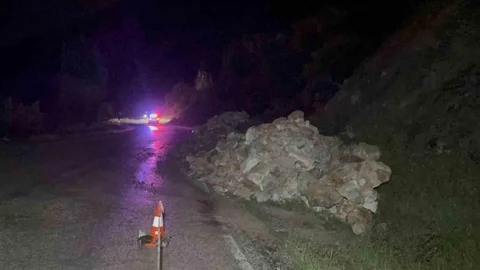 Tokat’ta Kaya Düşmesi Olayı