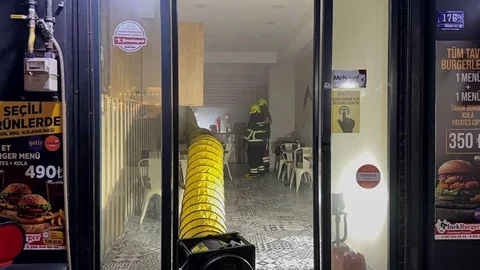 Aydın'da İş Yerinde Yangın Çıktı