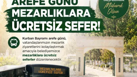 Nazilli'de Mezarlıklara Ücretsiz Servis Hizmeti