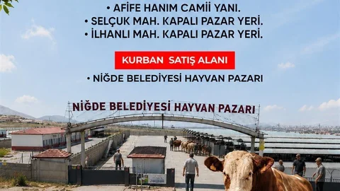 Niğde'de Kurban Kesim Noktaları Belirlendi