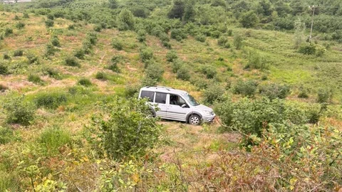 Samsun'da Takla Atan Araçta Sürücü Hayatını Kaybetti