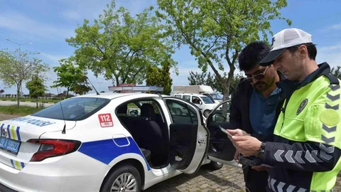 Giresun'da Dron Destekli Trafik Denetimi