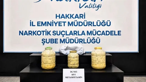 Hakkari'de Metamfetamin Ele Geçirildi