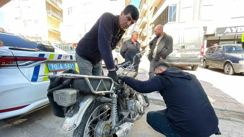 Karaman'da Kaçan Sürücünün Bıraktığı Motosiklet Bulundu