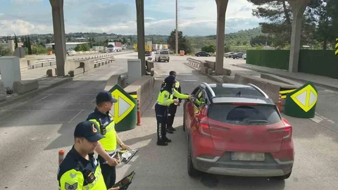 Gaziantep'te Otoyolda Bayram Denetimi