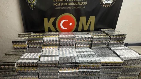 Mardin'de Kaçak Sigara Operasyonu