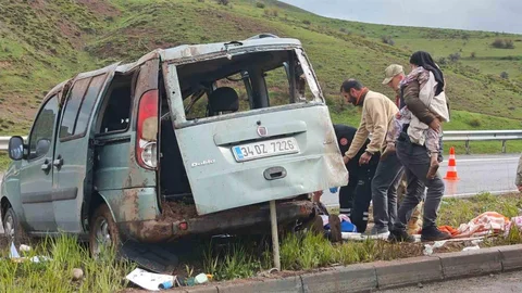 Aşkale'de Trafik Kazası Sonucu 7 Yaralı
