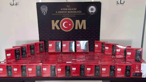 Aydın'da Kaçak Telefon Operasyonu