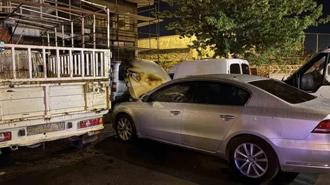 Kayseri'de Arızalanan Araç Yangın Çıkardı