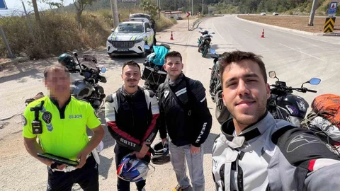 Eskişehir'de Polisle Motosiklet Çekimi