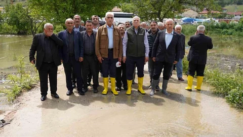 Tokat'ta Tarım Alanları Su Altında Kaldı