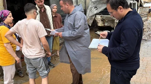 Köşk'te Sel Sonrası Hasar Tespiti Yapılıyor