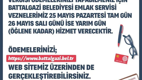 Battalgazi Belediyesi'nden Vezne Düzenlemesi