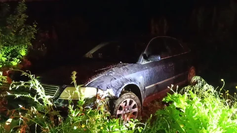 Bursa İnegöl'de Otomobil Tarlasına Uçtu