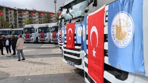 Sivas Belediyesi 110 Yeni Araç Edindi