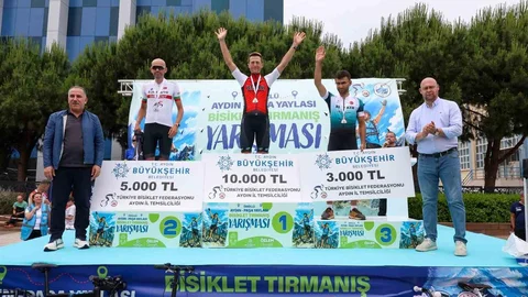 Aydın'da Bisiklet Tırmanış Yarışması Heyecanı