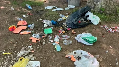 Bursa'da Piknik Alanı Çöplüğe Dönüştü
