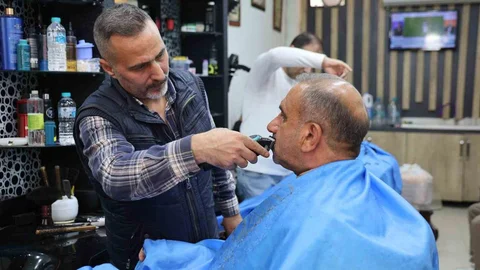 Elazığ'da Berberlerin Bayram Hazırlığı