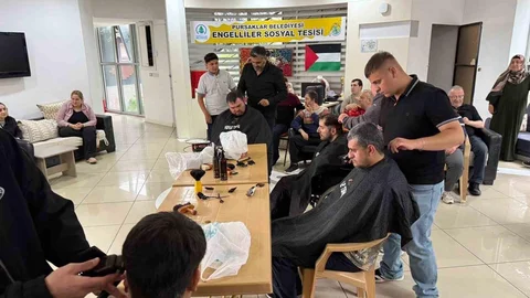 Pursaklar'da Bayram Tıraşı Etkinliği