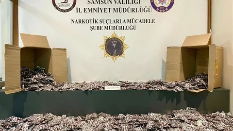 Samsun’da Uyuşturucu Hap Operasyonu