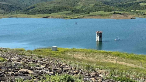Tekirdağ'da Naip Barajı'nda Su Seviyesi Artıyor