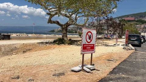 Gemlik Sahil Düzenleme Çalışmaları Devam Ediyor