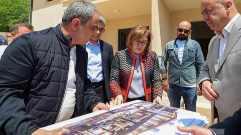 Gaziantep'te TCDD Lojmanları Restorasyon Çalışmaları