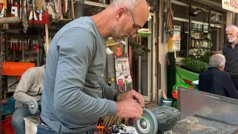 Iğdır'da Bıçak Bileyicilere Yoğun İlgi