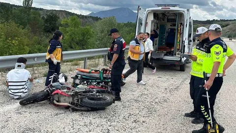 Bilecik’te Motosiklet Kazası Yaşandı