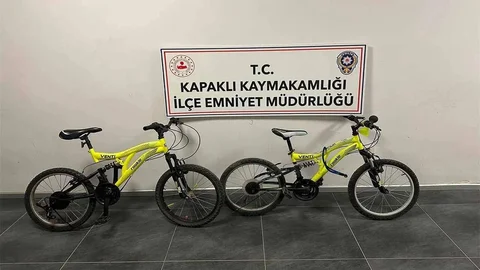 Kapaklı'da Çocuklar Bisiklet Çaldı