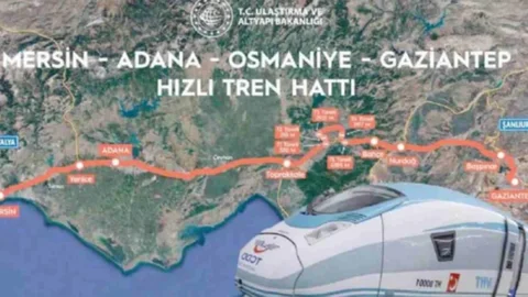 Mersin'de Hızlı Tren Hattı Projesi